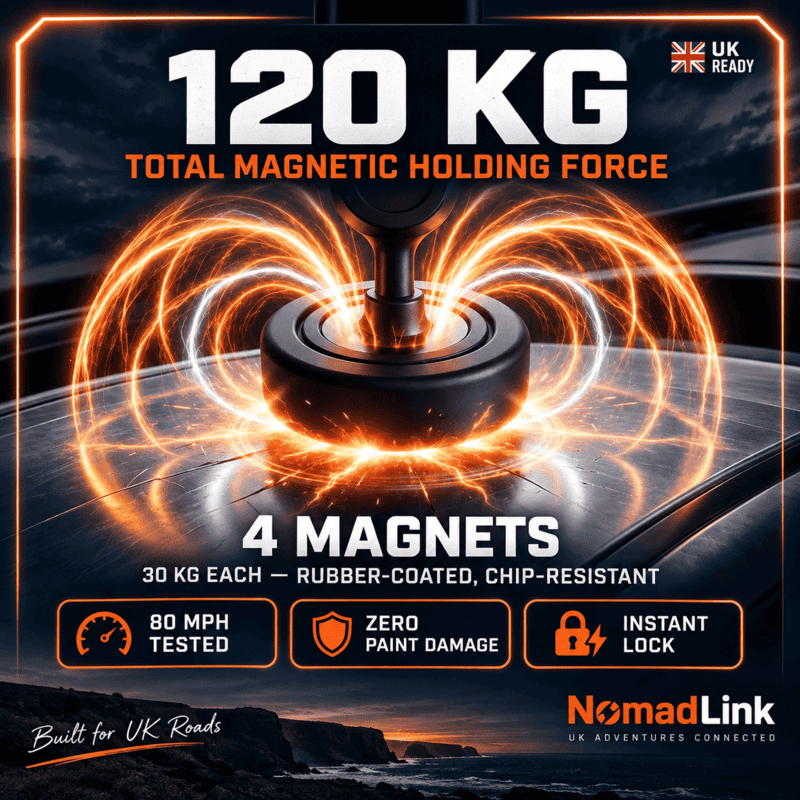 Complete Magnetic Roof Mount Power Kit | Starlink Mini UK
