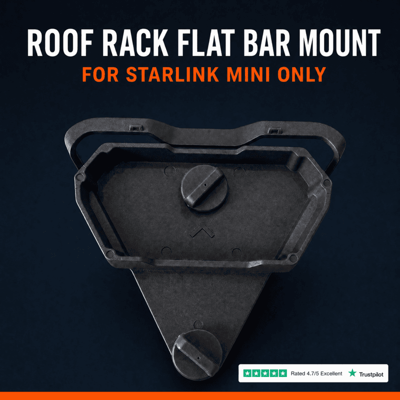 Flat Bar Roof Rack Mount | For Starlink Mini