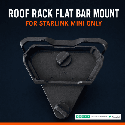 Flat Bar Roof Rack Mount | For Starlink Mini